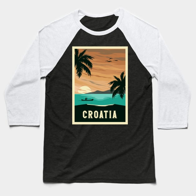 Croatia Baseball T-Shirt by NeedsFulfilled